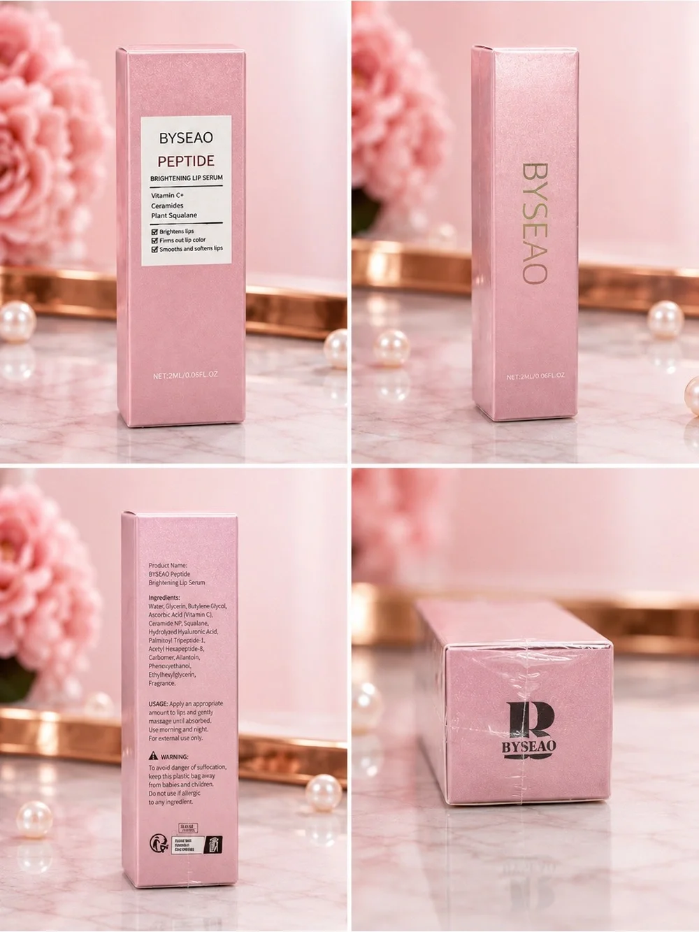 BYSEAO Peptide Brightening Lip Serum — Pink